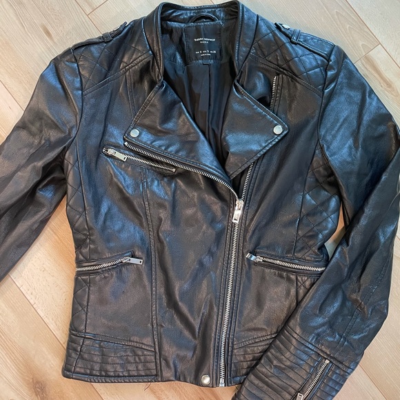 NWOT ZARA Cropped Leather Jacket - Picture 2 of 5